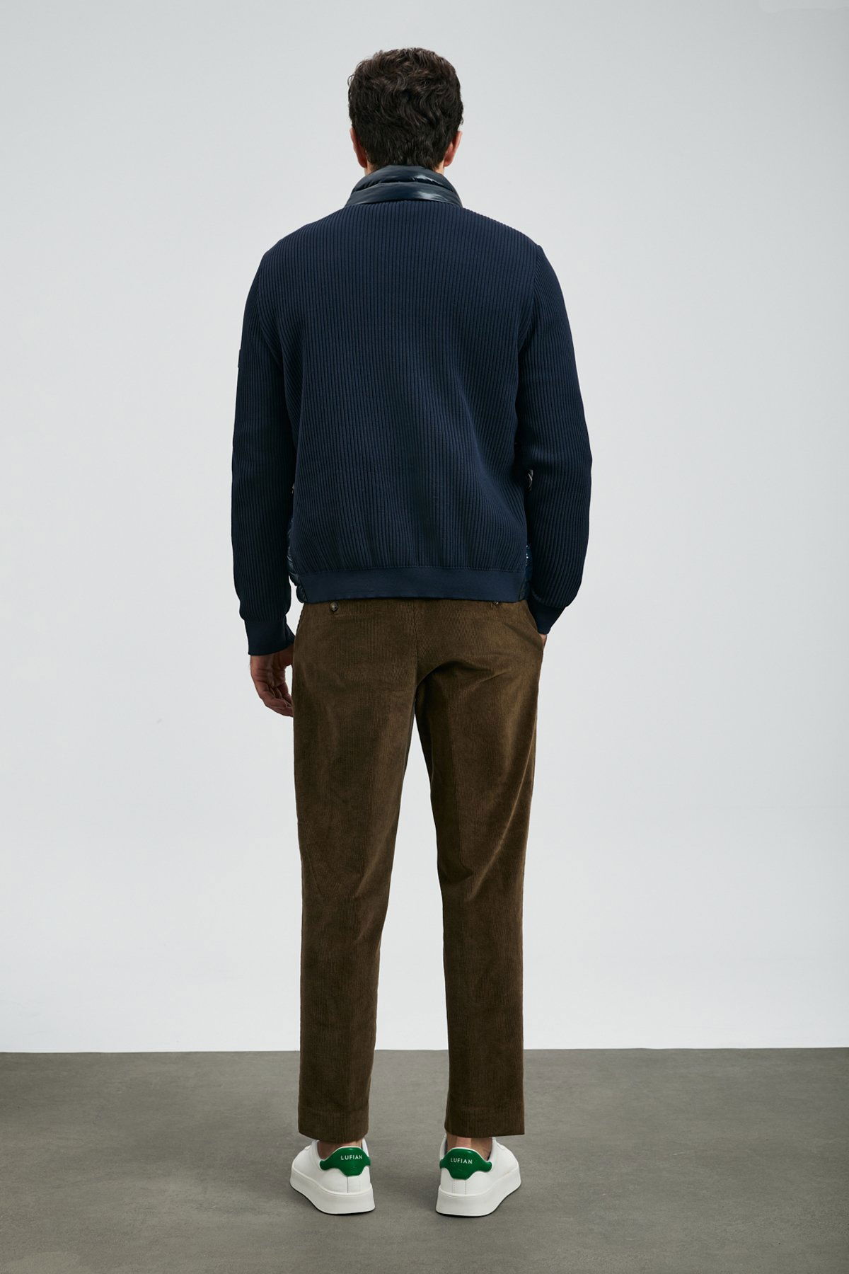 Lufian Erkek Glenn Kaz Tüyü Mont 112120243 Lacivert - 4