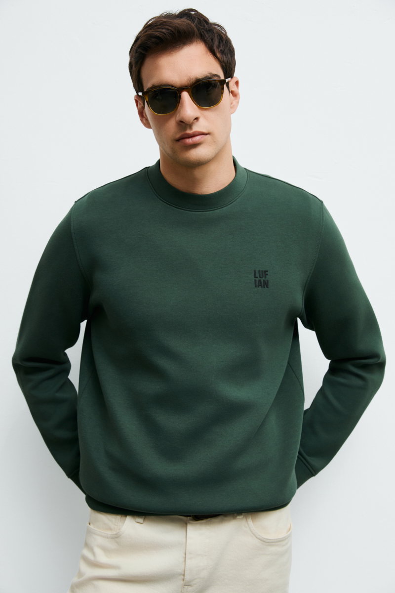 Lufian Erkek Grand Sweatshirt 112030192 Yeşil - 3