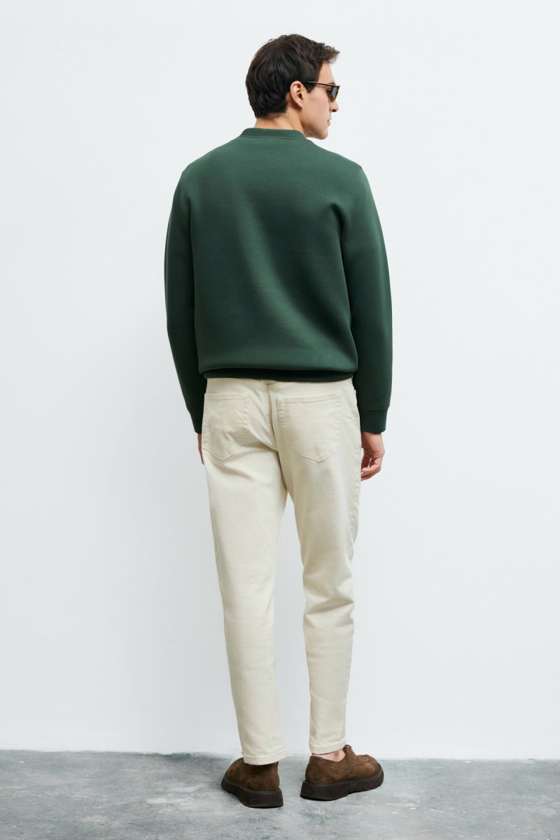 Lufian Erkek Grand Sweatshirt 112030192 Yeşil - 4