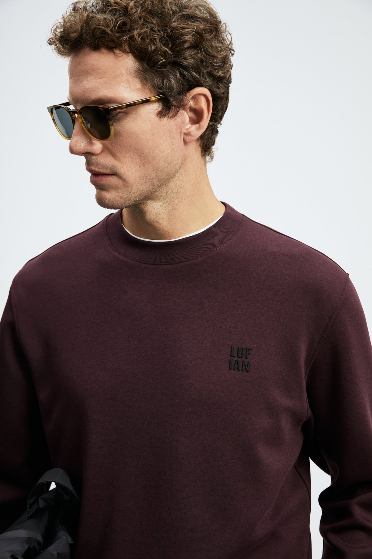 Lufian Erkek Grand Sweatshirt Mor - 1