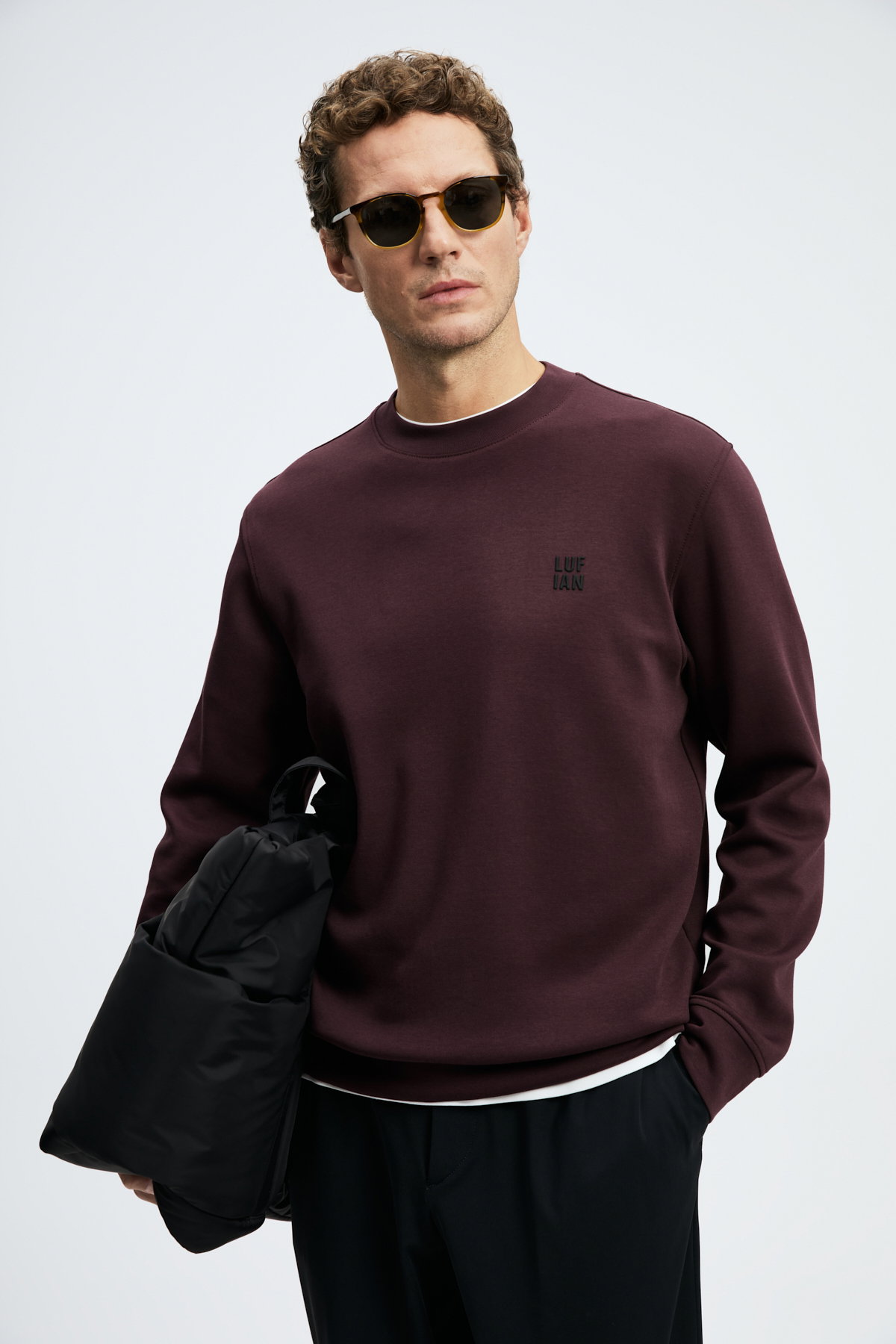 Lufian Erkek Grand Sweatshirt Mor - 2