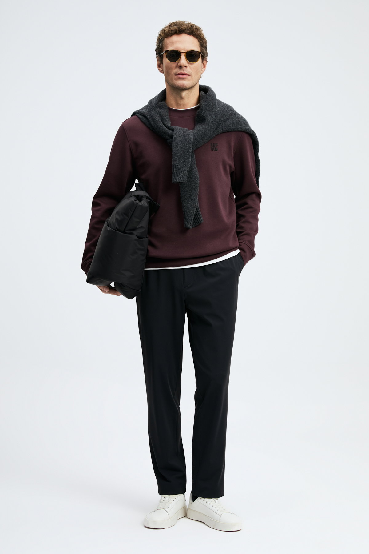 Lufian Erkek Grand Sweatshirt Mor - 3