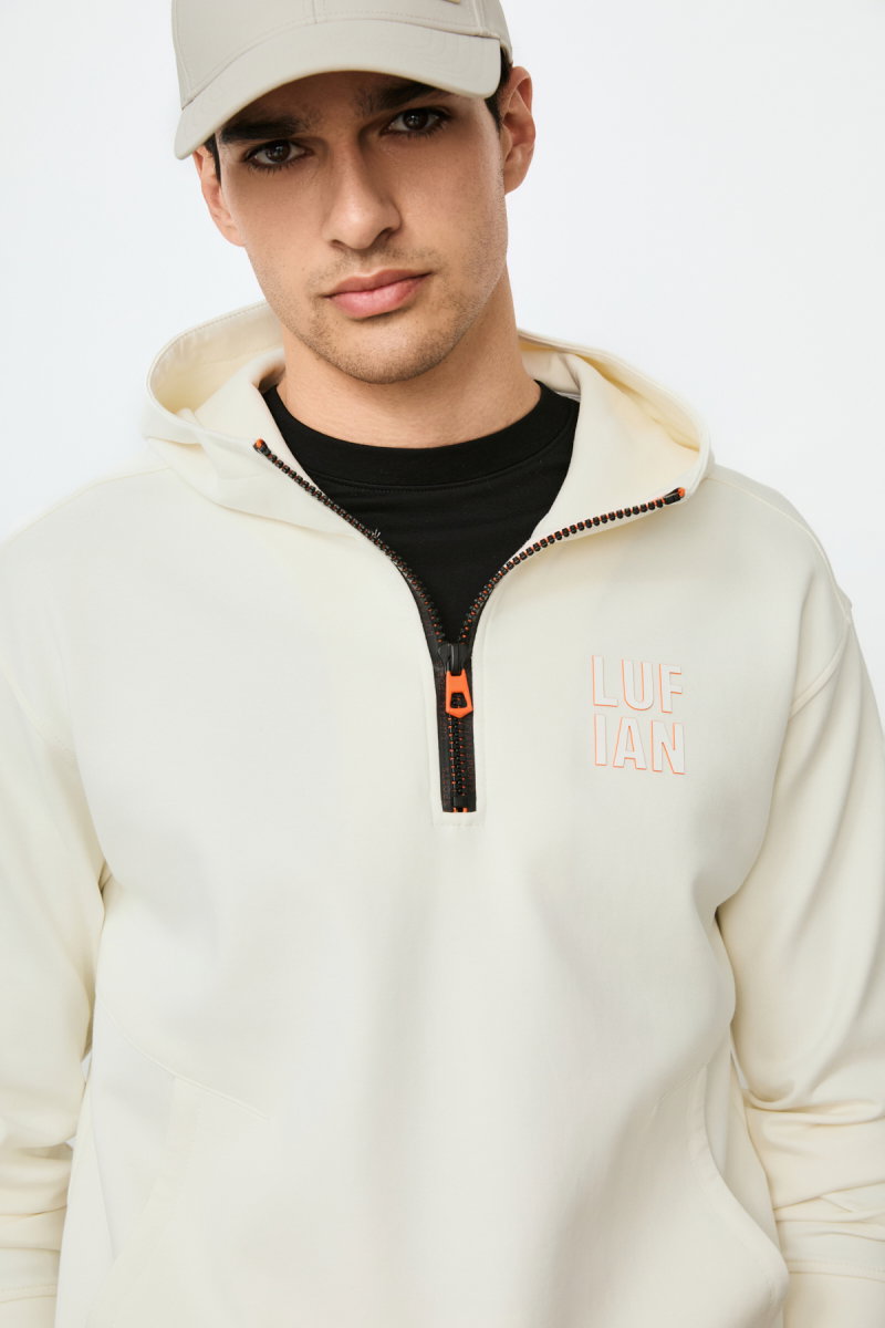 Lufian Erkek Grayson Sweatshirt Kırık Beyaz - Lufian