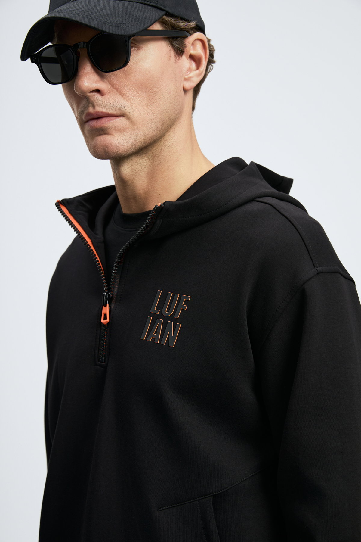 Lufian Erkek Grayson Sweatshirt Siyah - 3