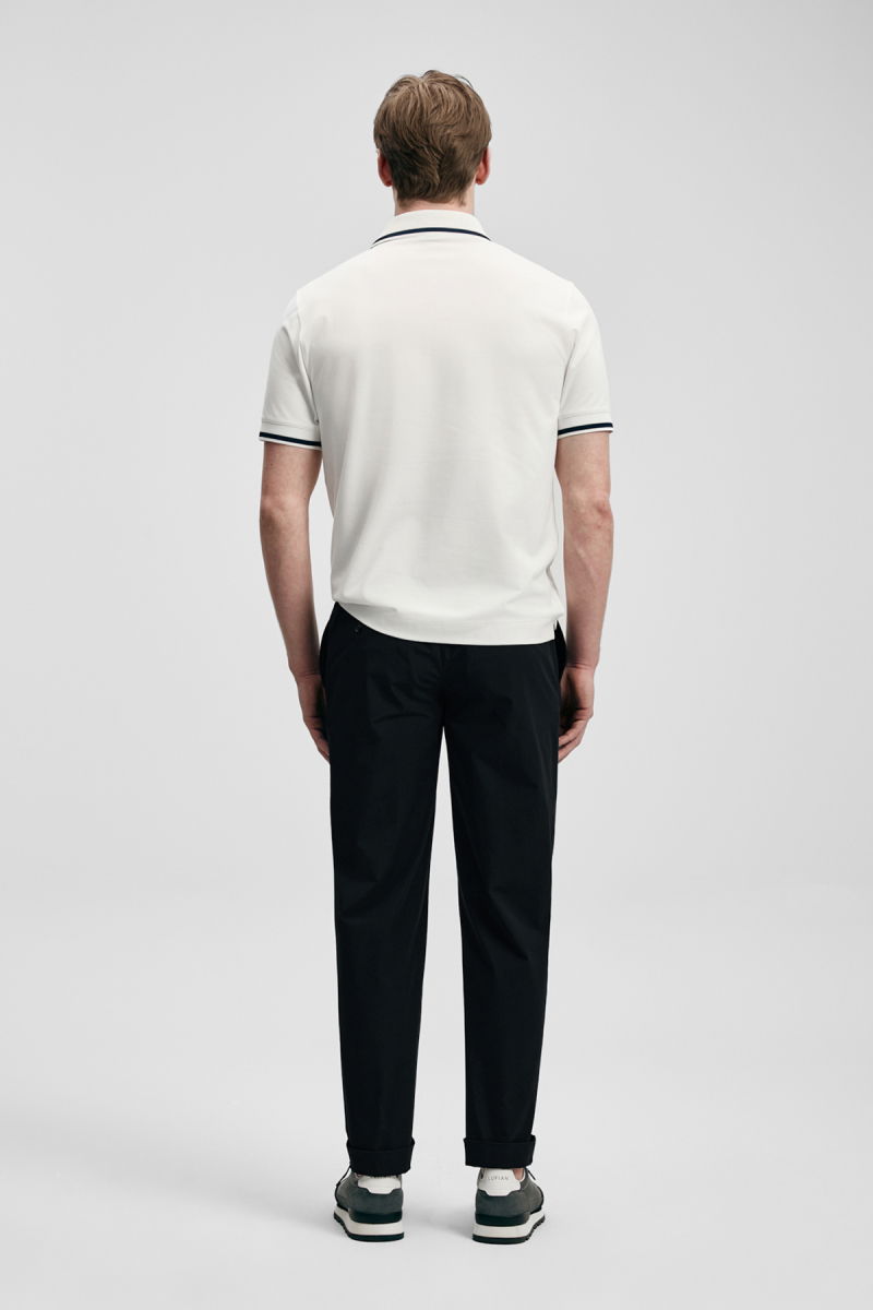 Lufian Erkek Grom Smart Polo T-Shirt 111040232 Kırık Beyaz - 4