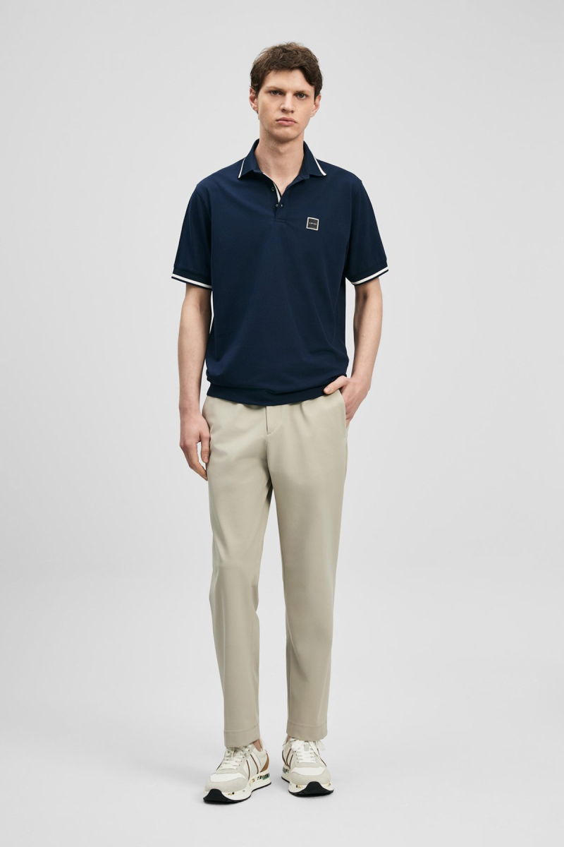 Lufian Erkek Grom Smart Polo T-Shirt 111040232 Lacivert - 2