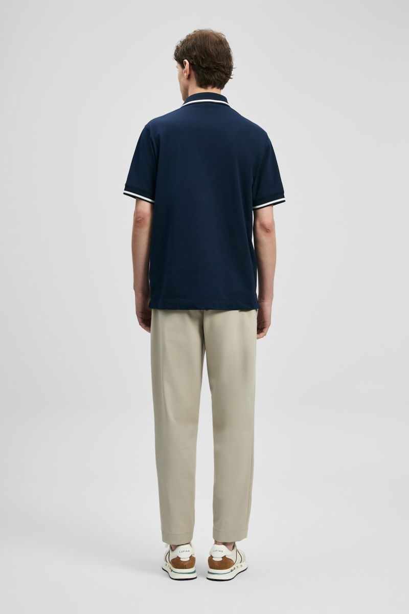 Lufian Erkek Grom Smart Polo T-Shirt 111040232 Lacivert - 4