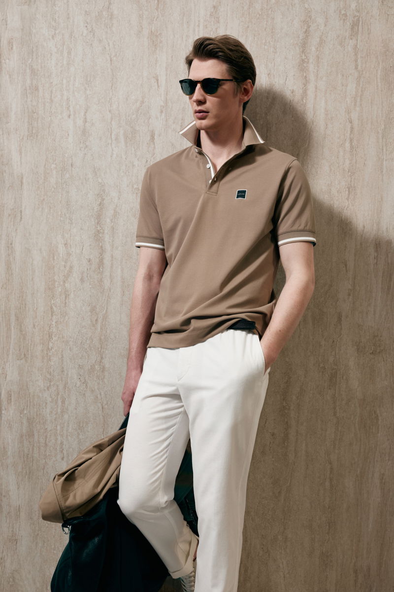 Lufian Erkek Grom Smart Polo T-Shirt 111040232 Toprak - 2