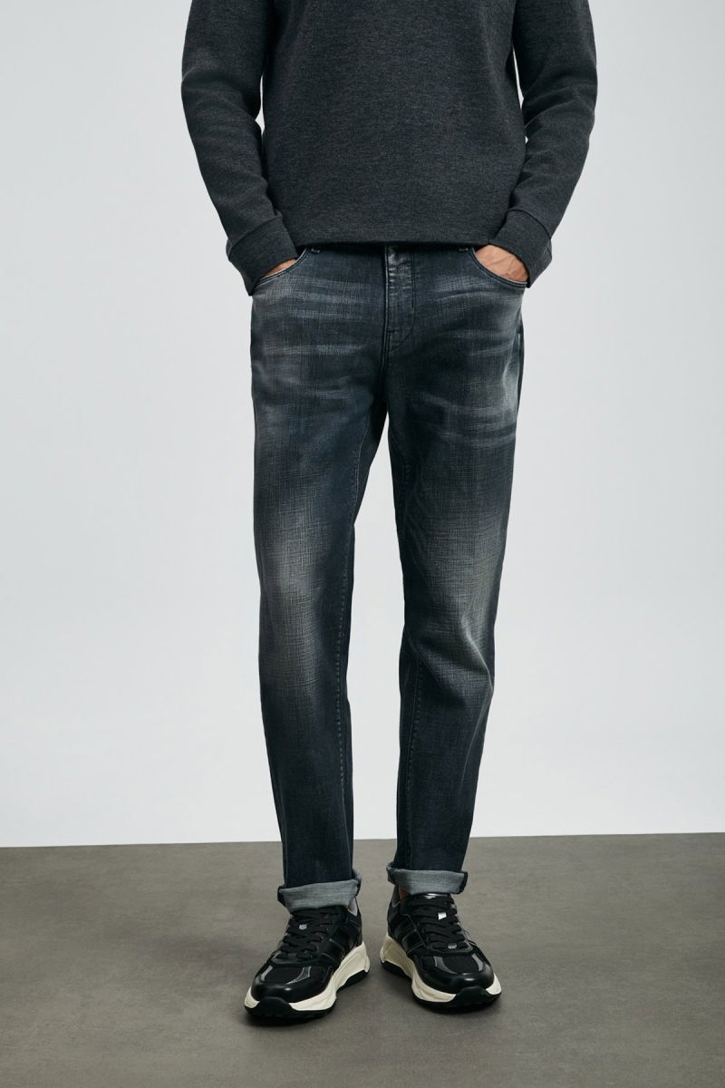 Lufian Erkek Hegel Spor Slim Fit Jean Pantolon 112200265 Gri - 2