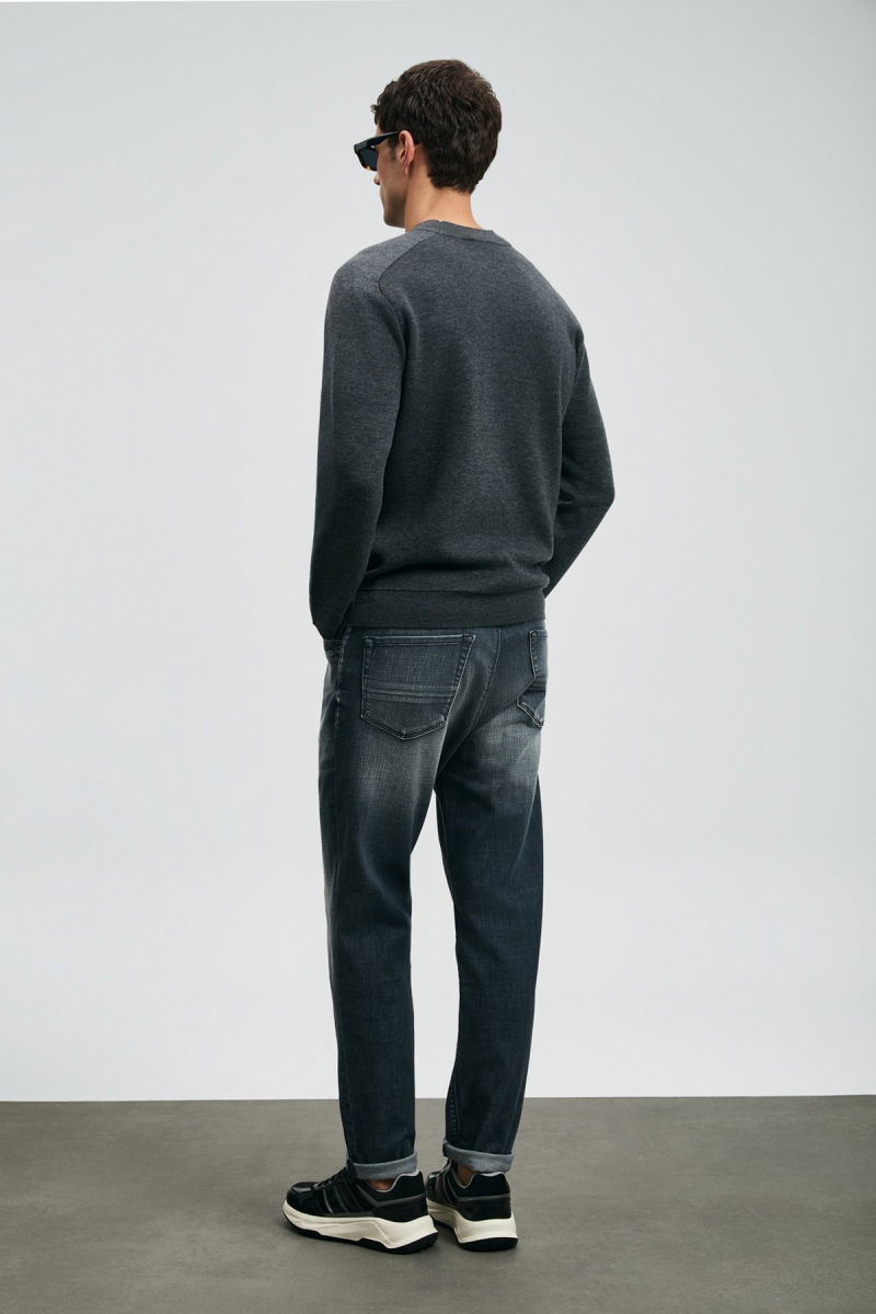 Lufian Erkek Hegel Spor Slim Fit Jean Pantolon 112200265 Gri - 4