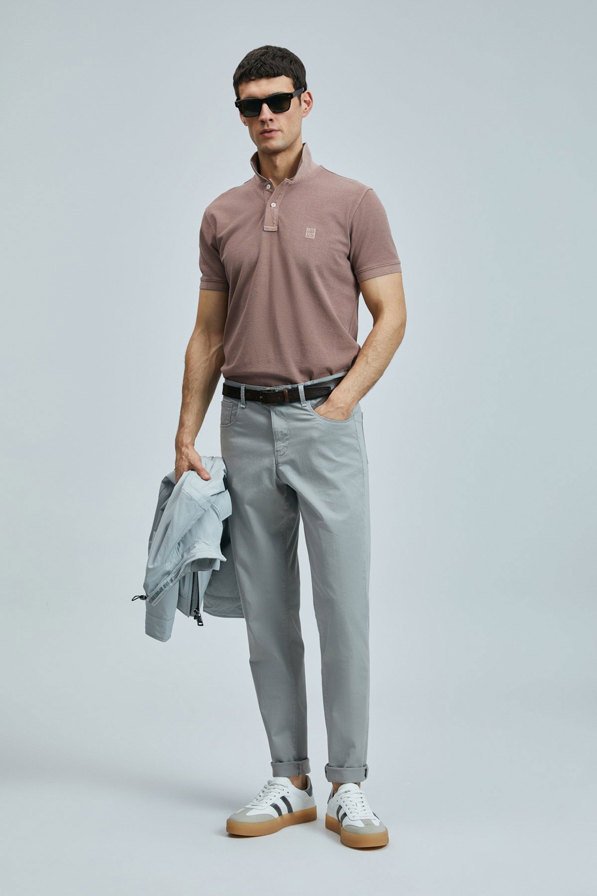 Lufian Erkek Helt 5 Cep Slim Fit Spor Pantolon 111190347 Gri - 1
