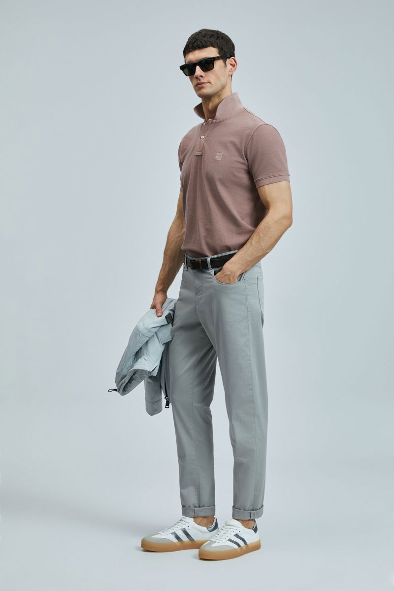 Lufian Erkek Helt 5 Cep Slim Fit Spor Pantolon 111190347 Gri - 2