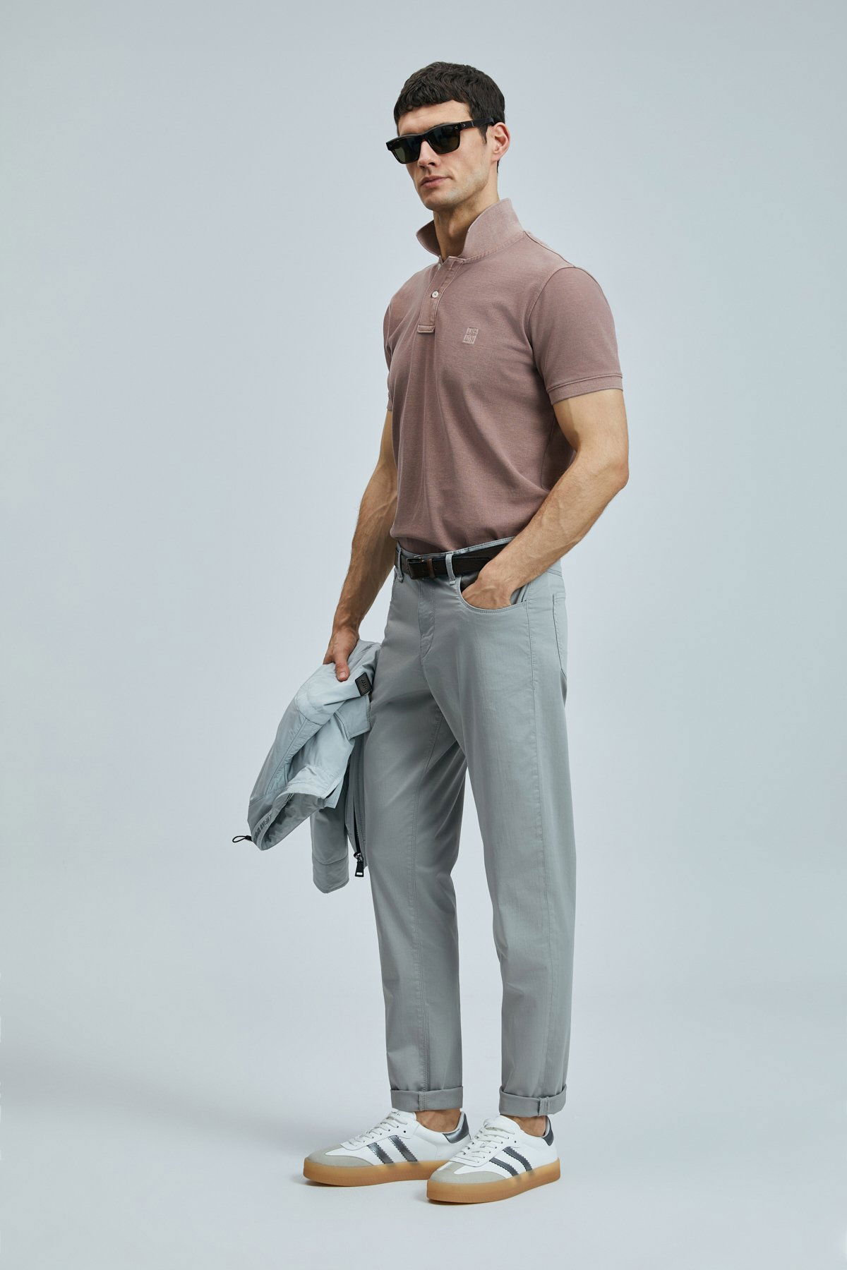Lufian Erkek Helt 5 Cep Slim Fit Spor Pantolon 111190347 Gri - 2