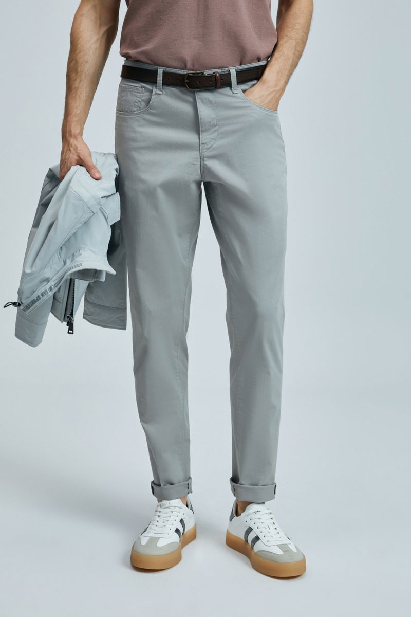 Lufian Erkek Helt 5 Cep Slim Fit Spor Pantolon 111190347 Gri - 3