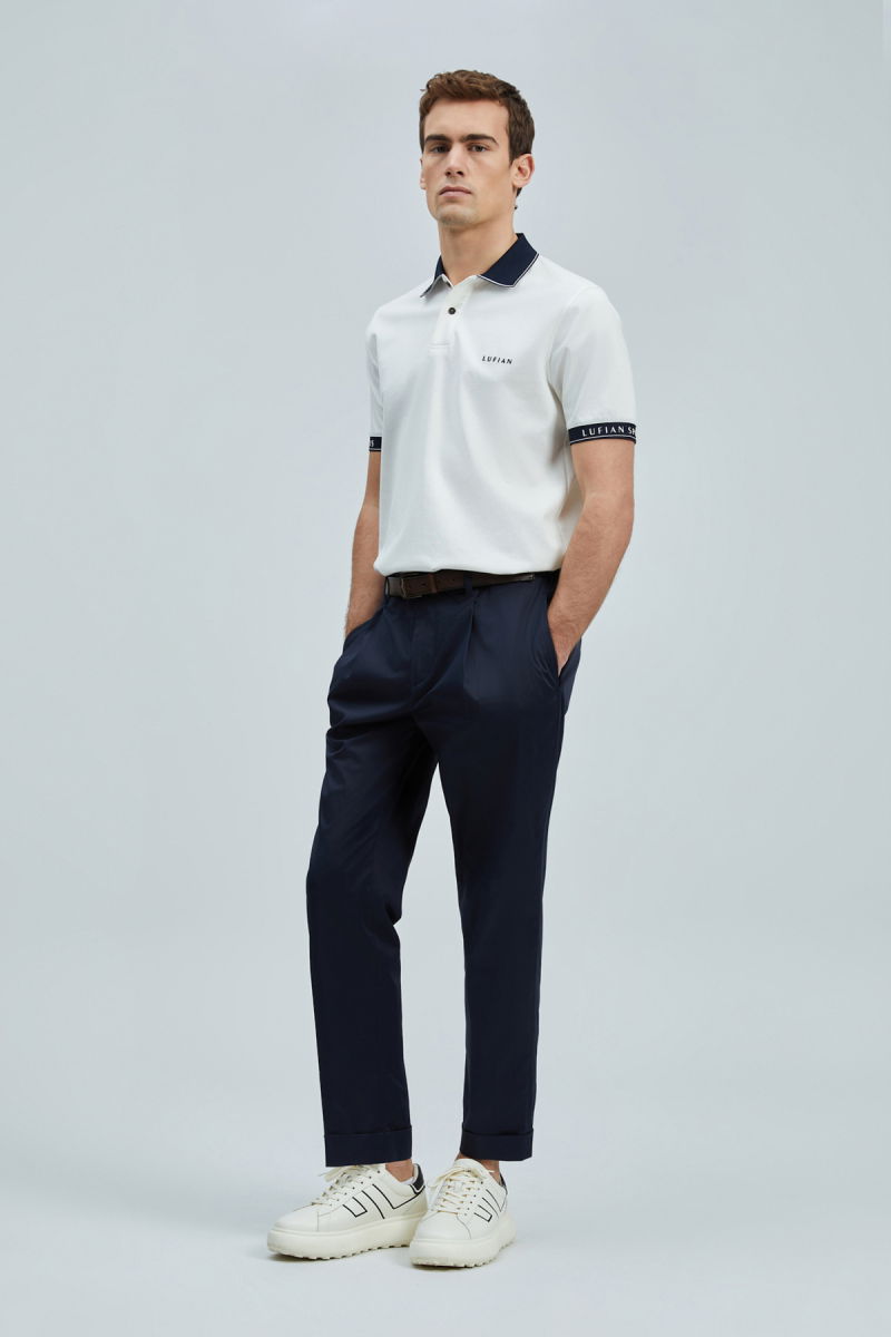 Lufian Erkek Hold Smart Polo T-Shirt 111040226 Kırık Beyaz - 2