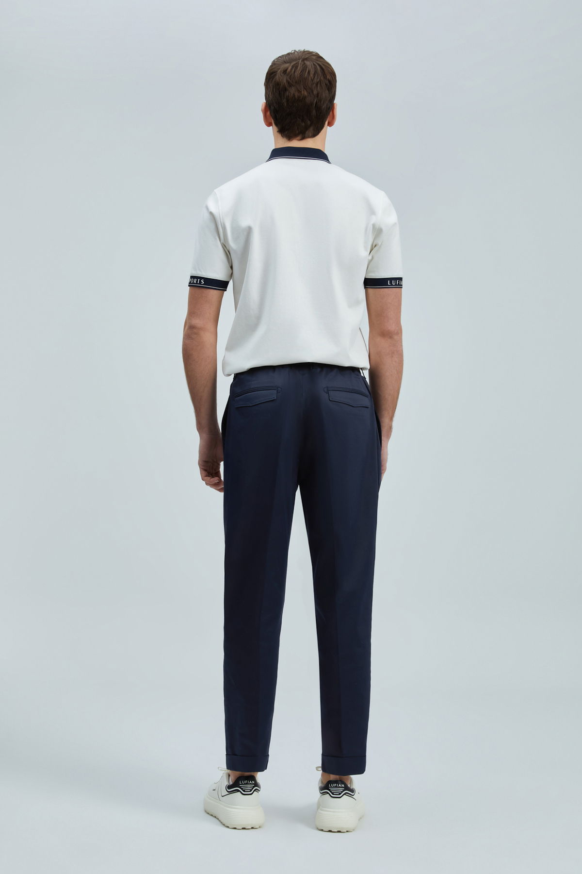 Lufian Erkek Hold Smart Polo T-Shirt 111040226 Kırık Beyaz - 4