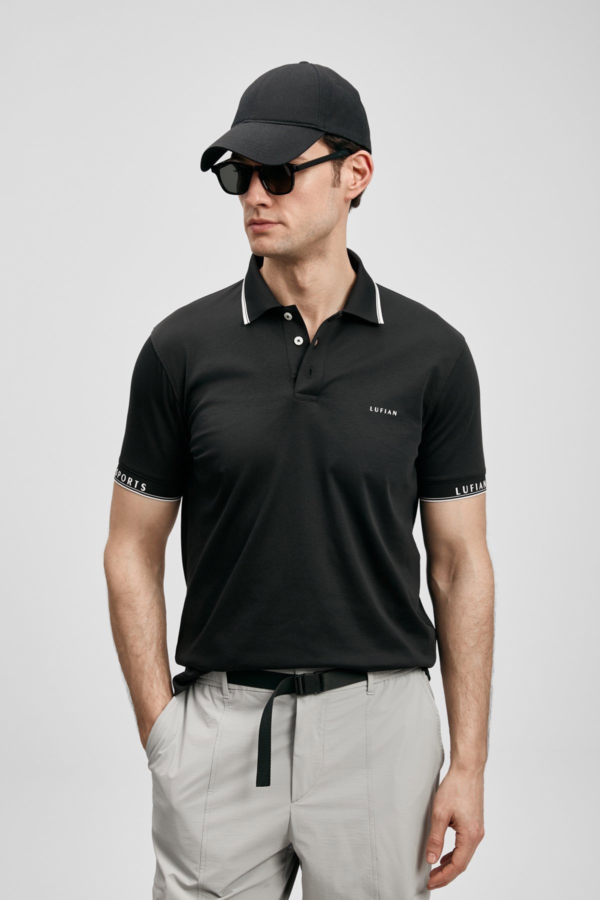 Lufian Erkek Hold Smart Polo T-Shirt 111040251 Siyah - 2