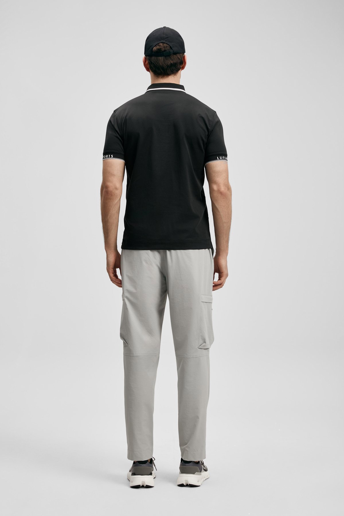 Lufian Erkek Hold Smart Polo T-Shirt 111040251 Siyah - 4