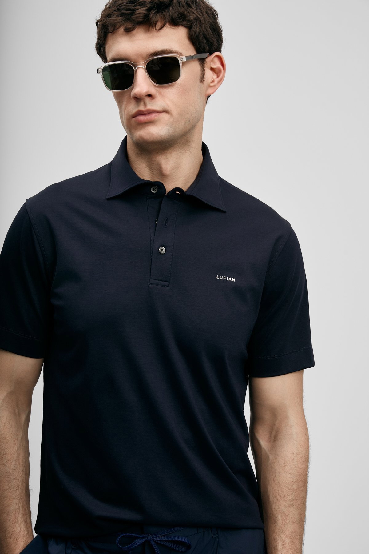 Lufian Erkek Hudson Smart Polo T-Shirt 111040234 Lacivert - 3