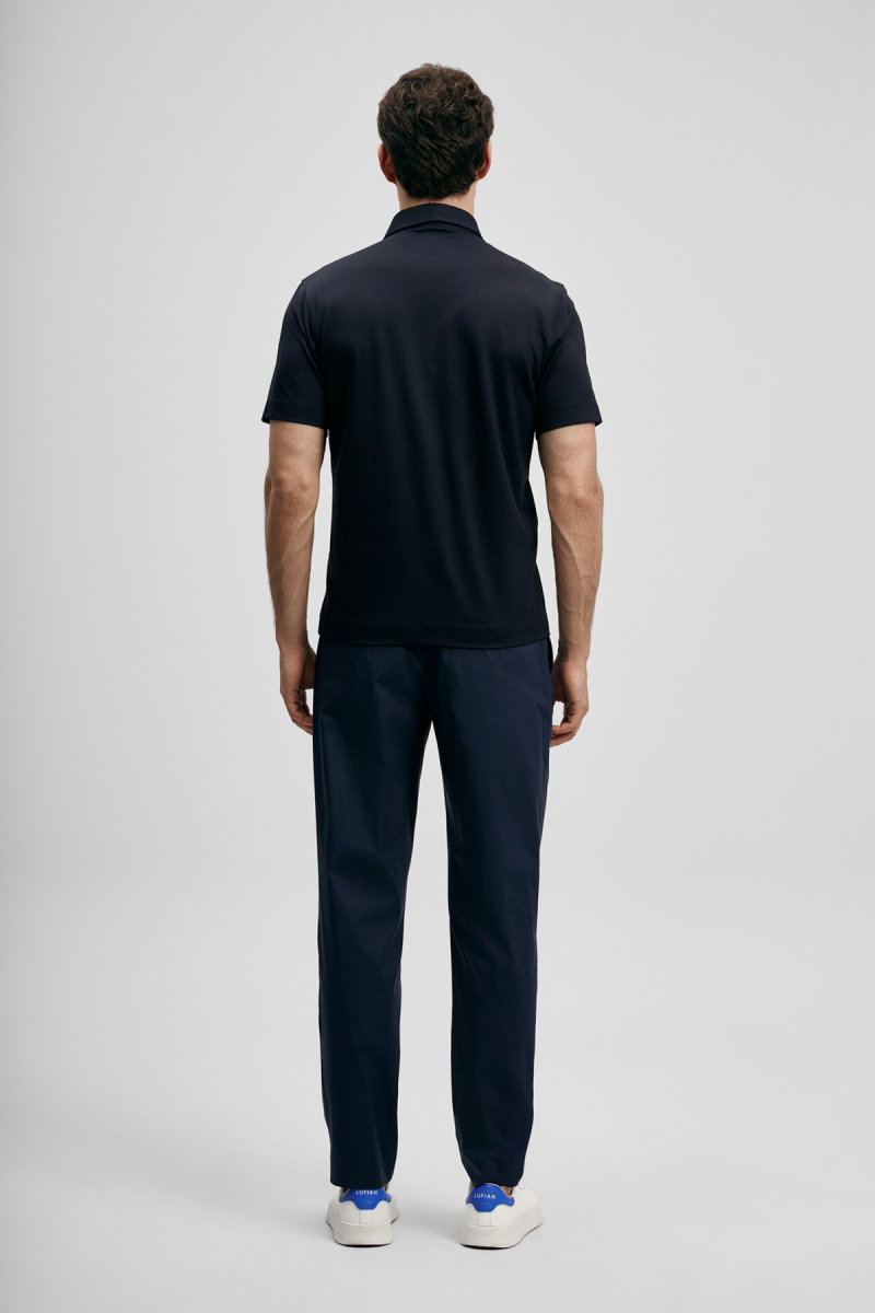 Lufian Erkek Hudson Smart Polo T-Shirt 111040234 Lacivert - 4