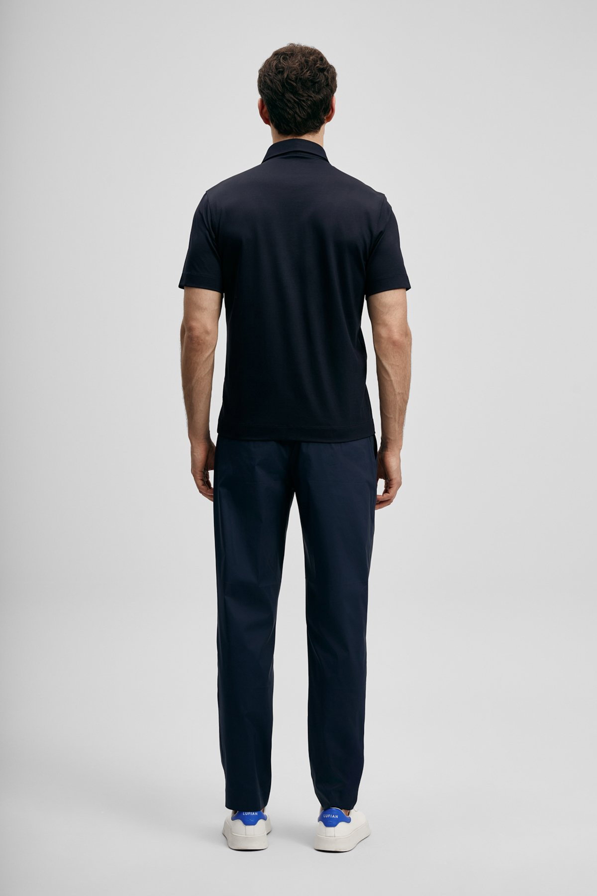 Lufian Erkek Hudson Smart Polo T-Shirt 111040234 Lacivert - 4