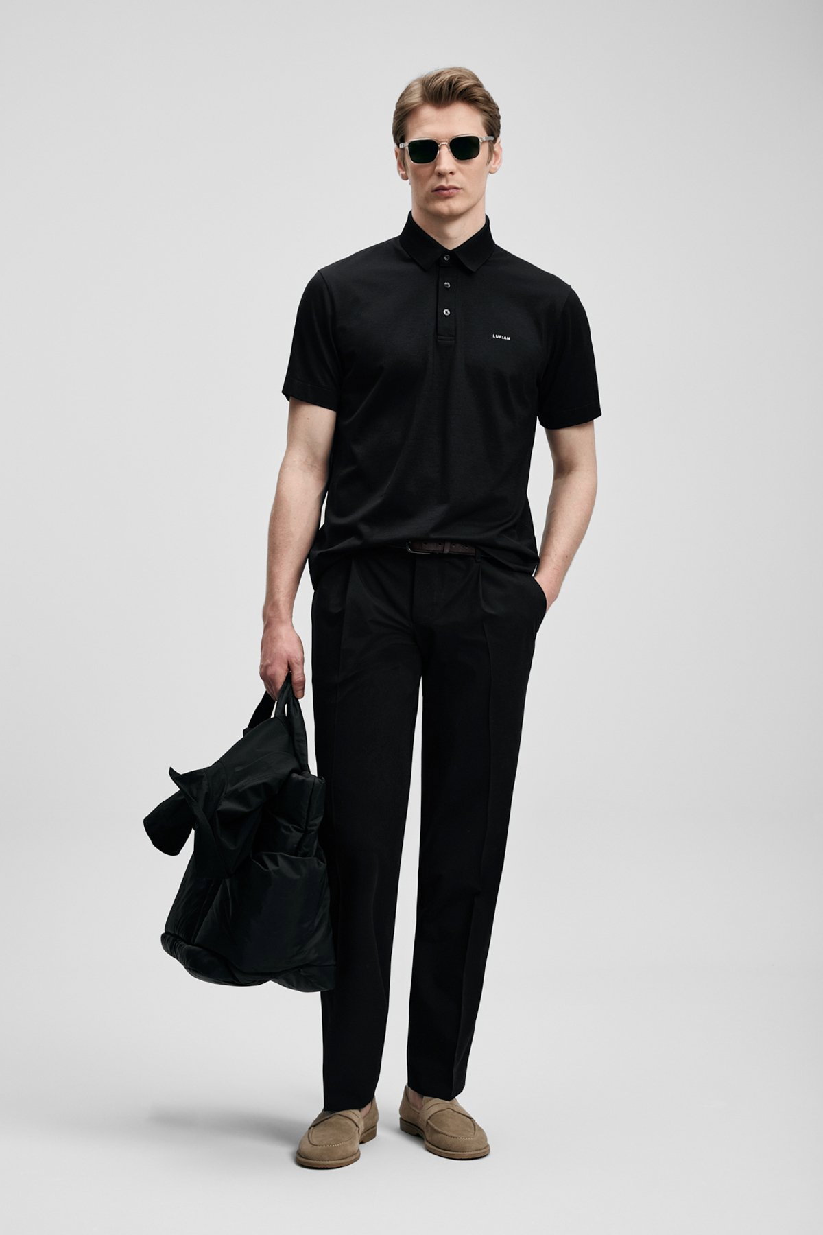 Lufian Erkek Hudson Smart Polo T-Shirt 111040234 Siyah - 3