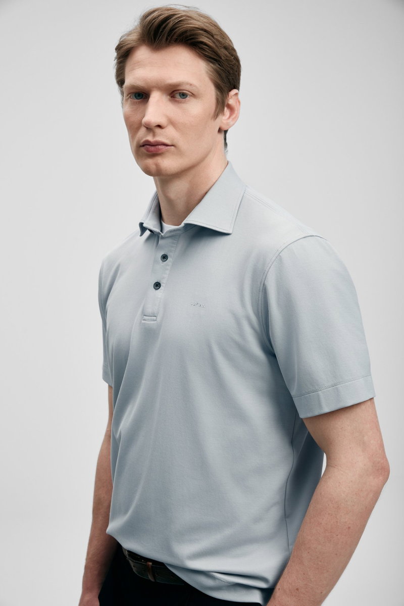 Lufian Erkek Hudson Smart Polo T-Shirt 111040234 Taş - 2