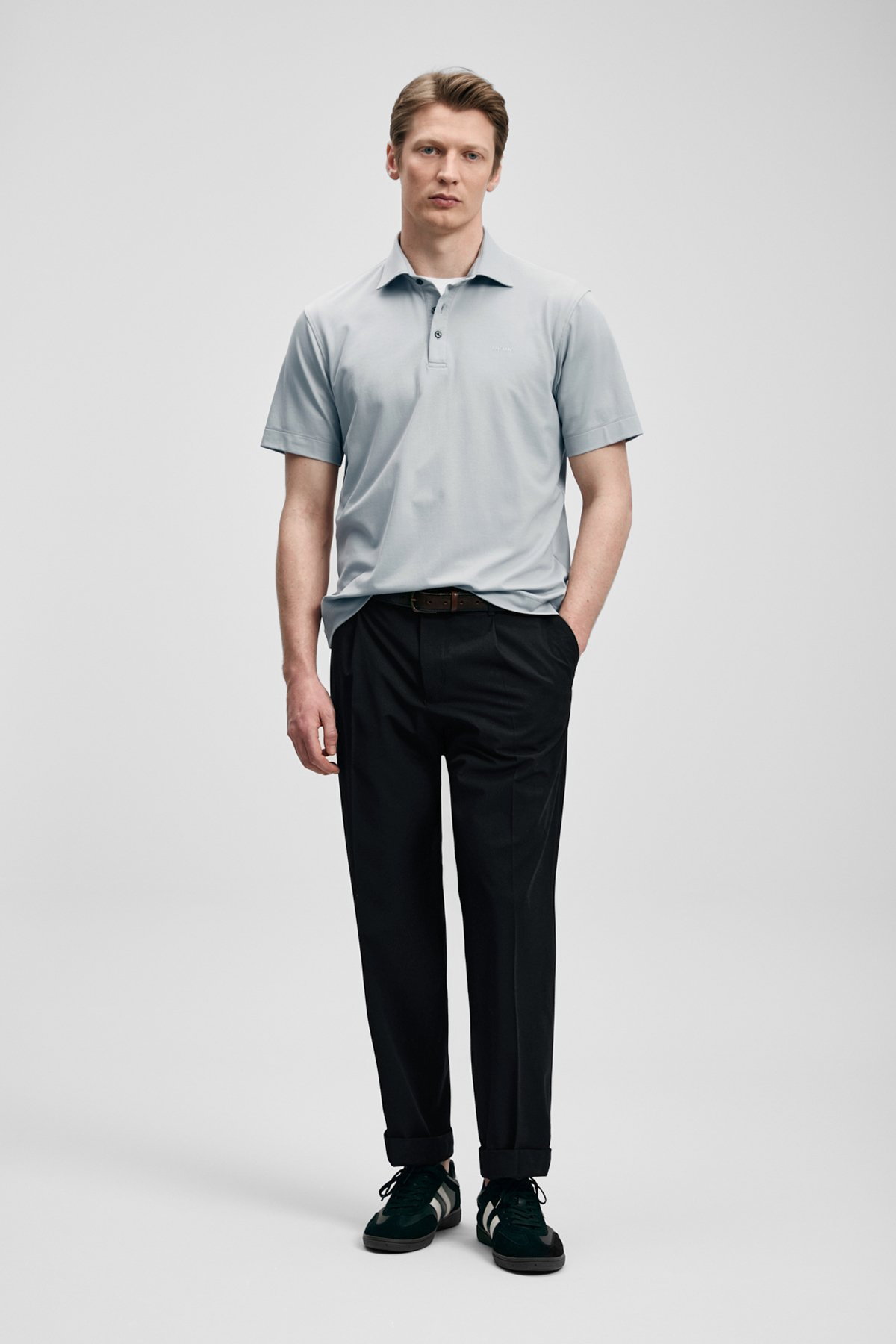 Lufian Erkek Hudson Smart Polo T-Shirt 111040234 Taş - 3