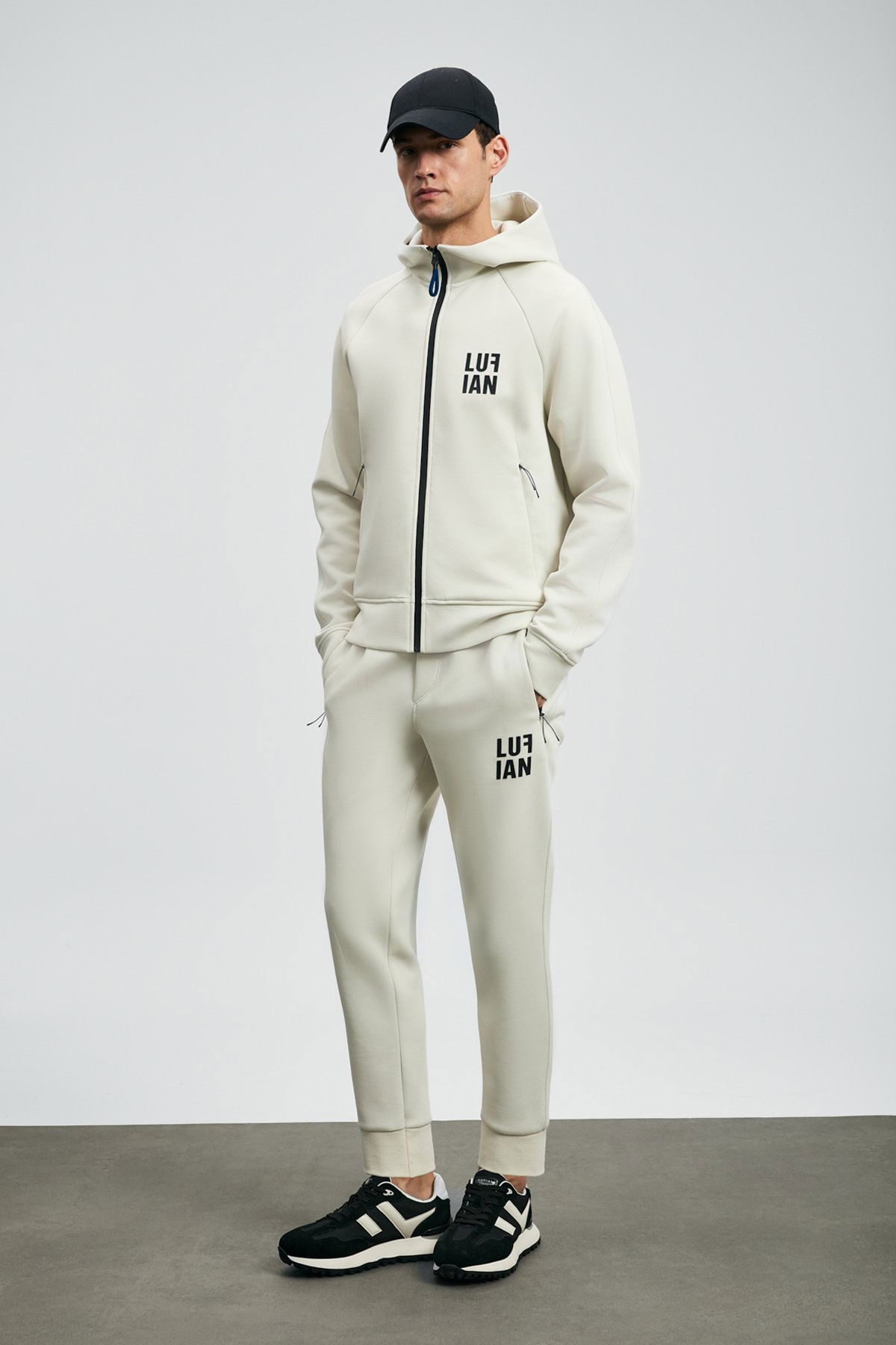 Lufian Erkek Ice Eşofman Üst 112050079 Kırık Beyaz - 1