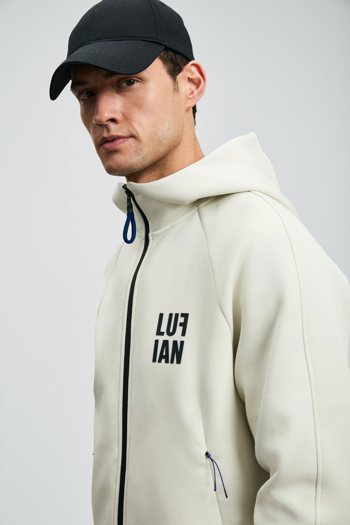 Lufian Erkek Ice Eşofman Üst 112050079 Kırık Beyaz - 3