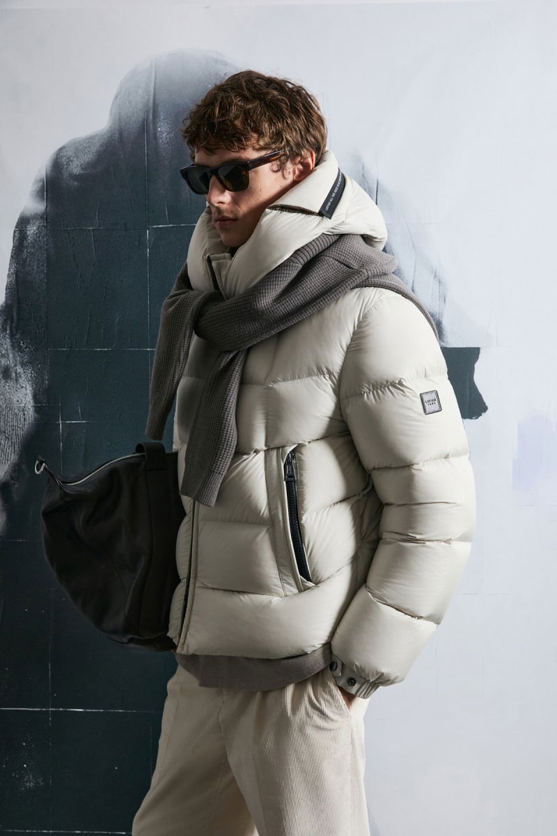 Lufian Erkek Jacop Kaz Tüyü Mont 112120251 Taş - Lufian