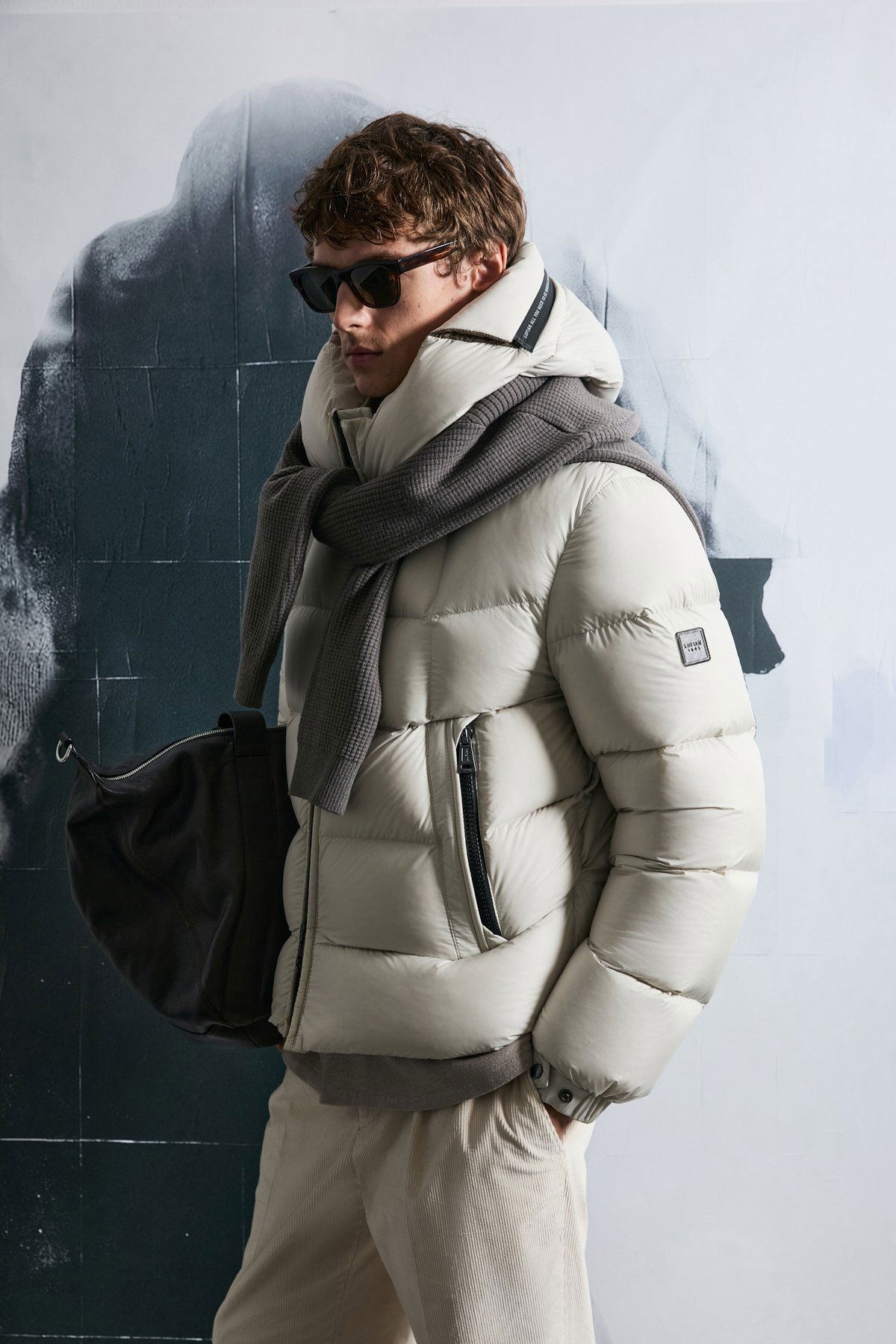 Lufian Erkek Jacop Kaz Tüyü Mont 112120251 Taş - 1