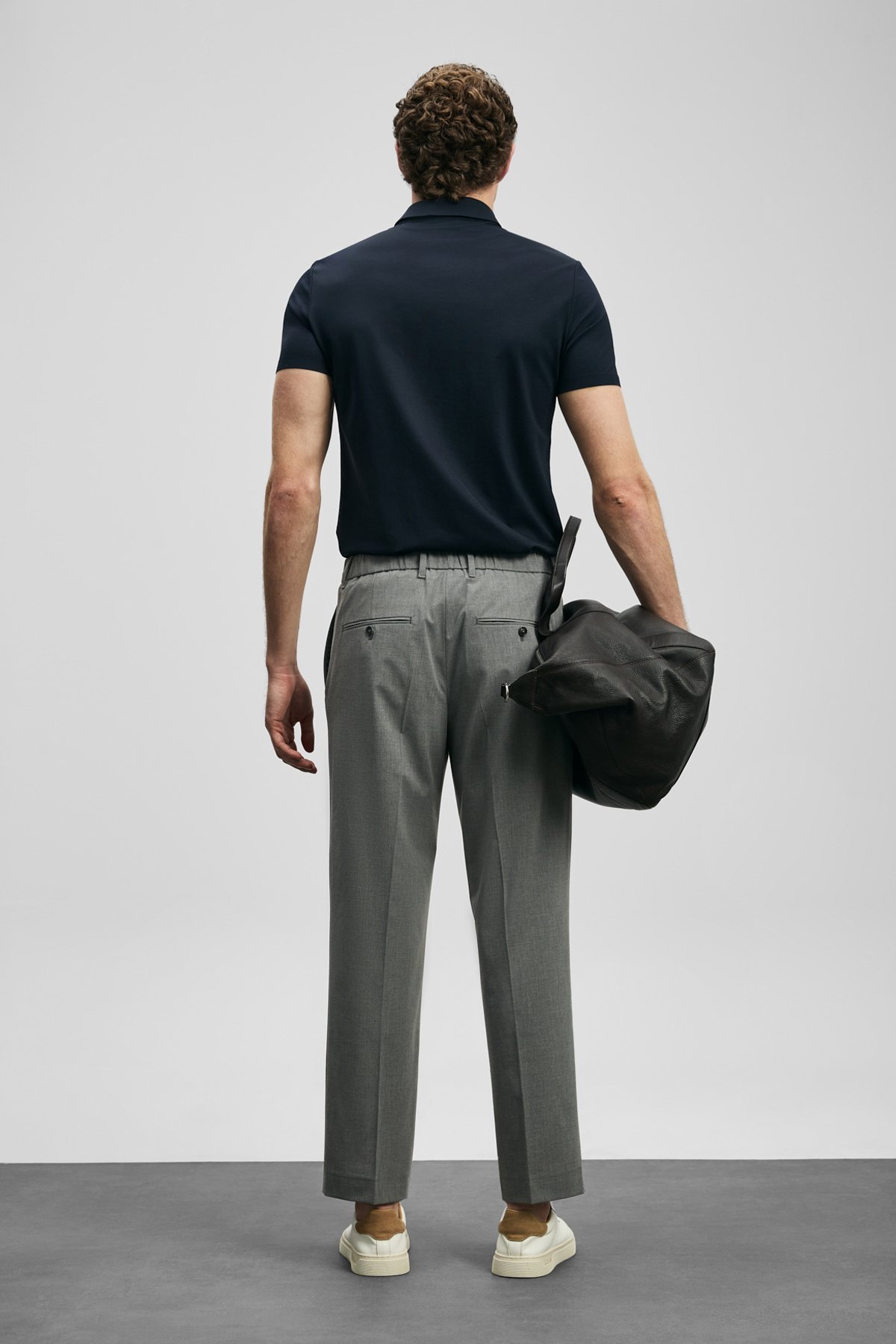 Lufian Erkek Jaxon Hi- Tech Performance Dikişsiz Polo T-Shirt 111040241 Lacivert - 4