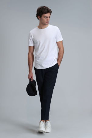 Lufian Erkek Junya Basic T-Shirt 111020203 Beyaz - 2