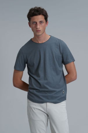 Lufian Erkek Junya Basic T-Shirt 111020203 Nefti 