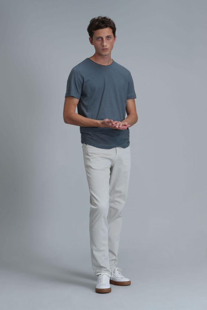 Lufian Erkek Junya Basic T-Shirt 111020203 Nefti - 2