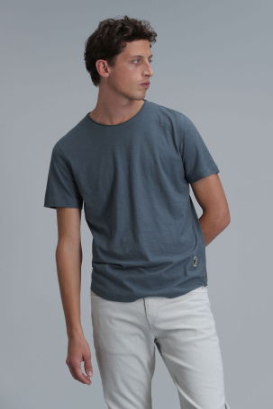 Lufian Erkek Junya Basic T-Shirt 111020203 Nefti - 3