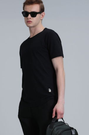 Lufian Erkek Junya Basic T-Shirt 111020203 Siyah - 3