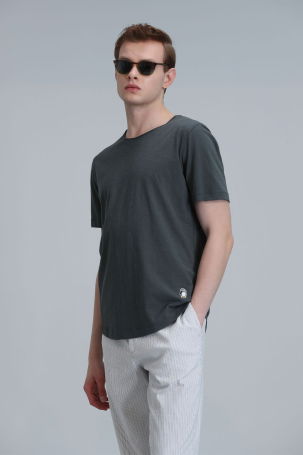 Lufian Erkek Junya Basic T-Shirt 111020203 Yeşil - 3