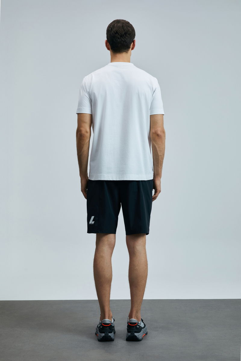 Lufian Erkek Justın Modern Grafik T-Shirt 111020231 Beyaz - 4