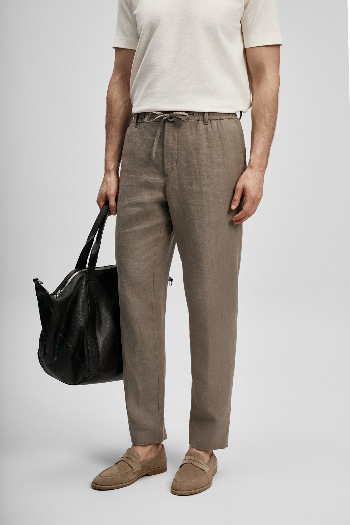 Lufian Erkek Karl Smart Chino Slim Fit Pantolon 111190363 Toprak - 2