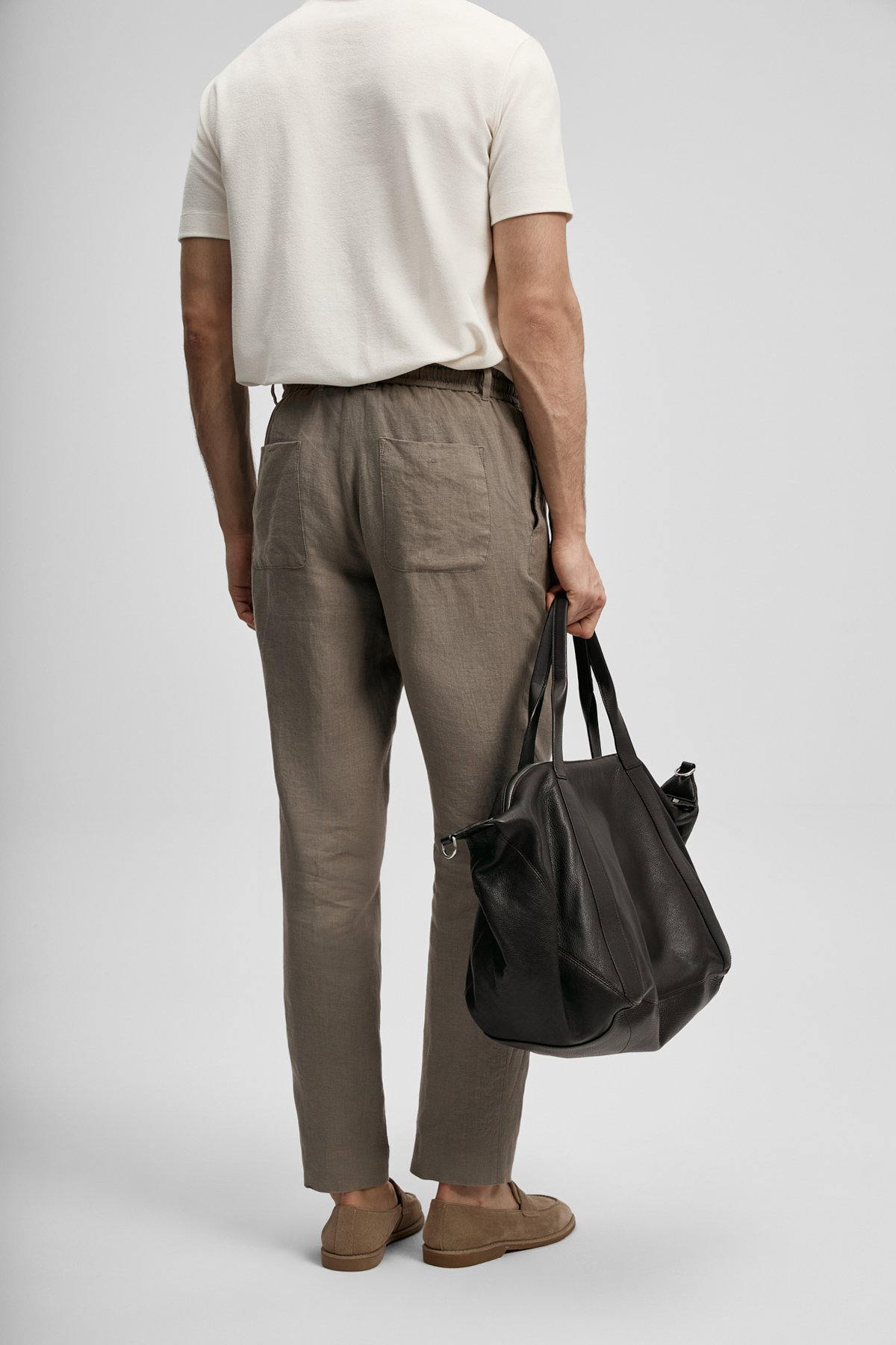 Lufian Erkek Karl Smart Chino Slim Fit Pantolon 111190363 Toprak - 4