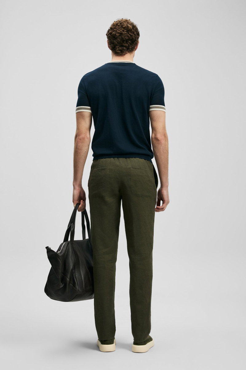 Lufian Erkek Karl Smart Chino Slim Fit Pantolon 111190363 Yeşil - 4