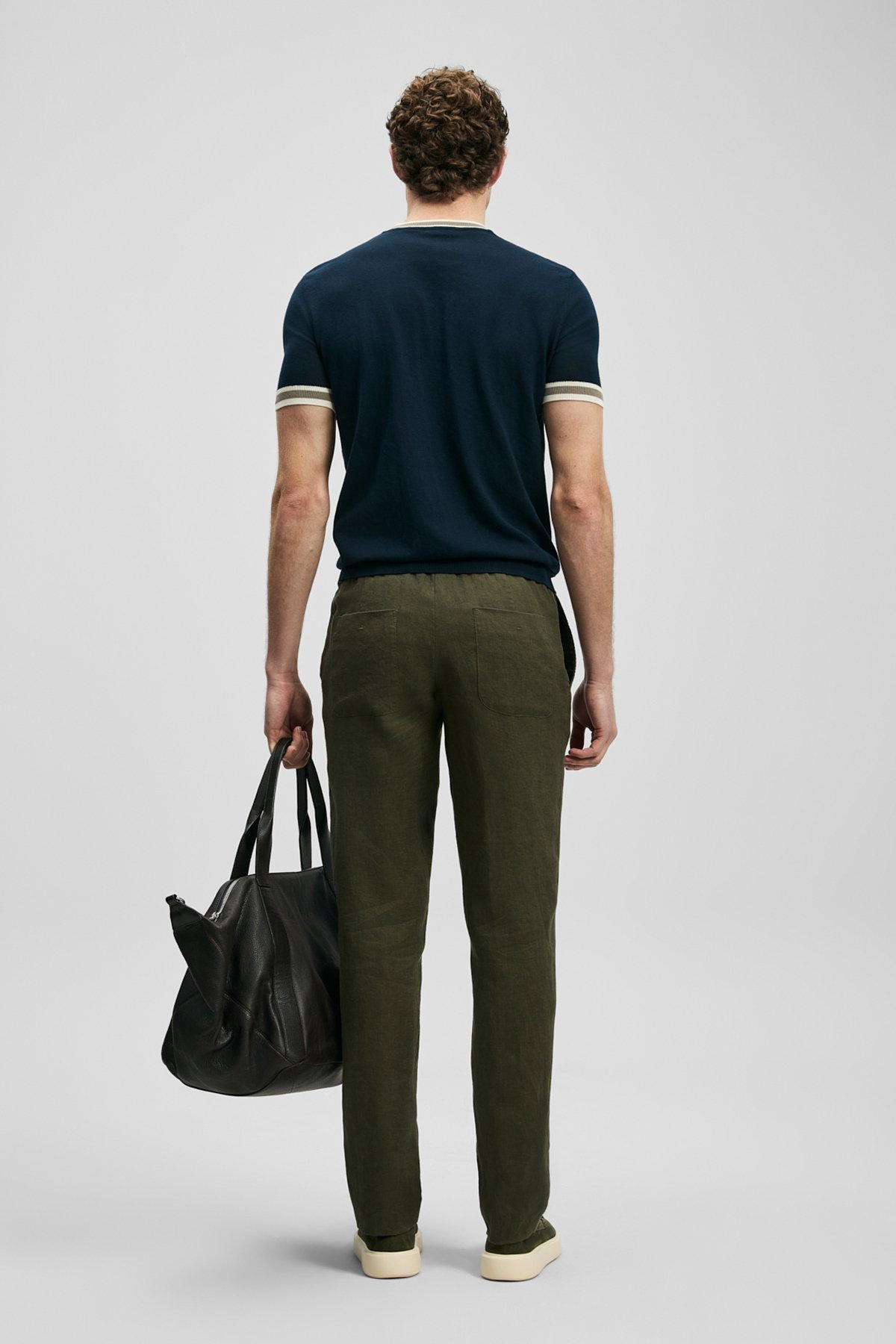 Lufian Erkek Karl Smart Chino Slim Fit Pantolon 111190363 Yeşil - 4