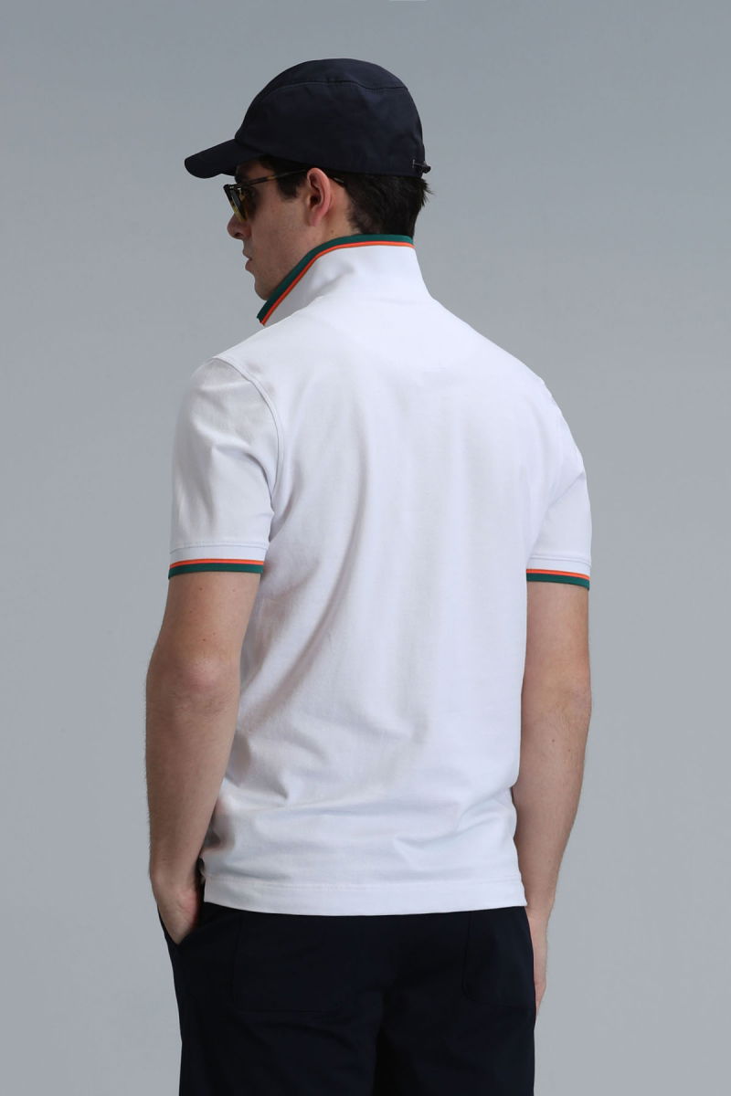 Lufian Erkek Kıng Smart Polo T-Shirt 111040173 Beyaz - 4