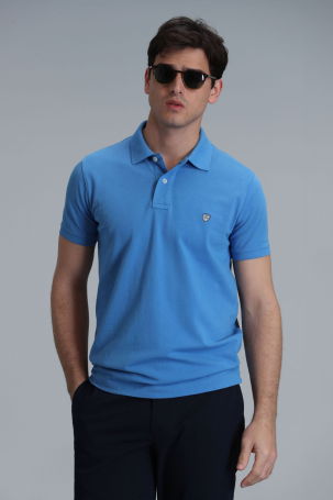 Lufian Erkek Laon Smart Polo T-Shirt 111040164 Açık Mavi - 3