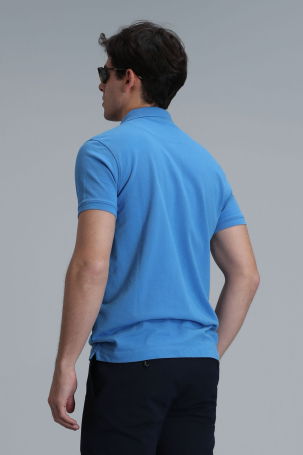 Lufian Erkek Laon Smart Polo T-Shirt 111040164 Açık Mavi - 4