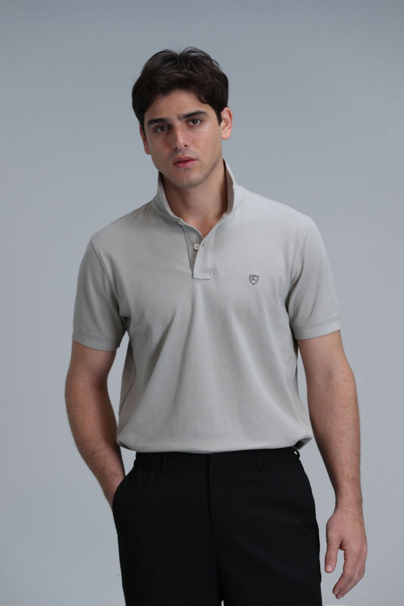 Lufian Erkek Laon Smart Polo T-Shirt 111040164 Bej - 1