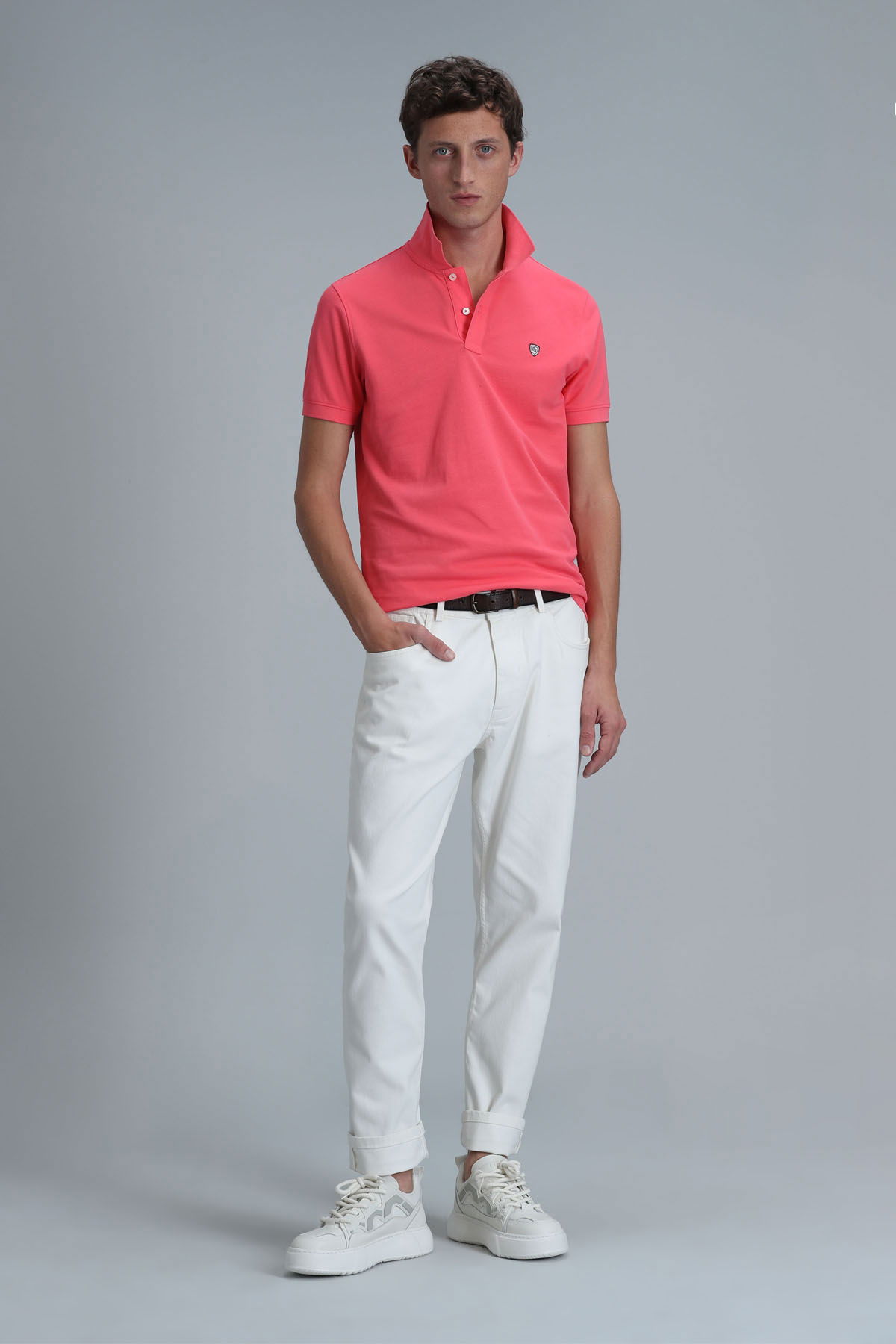 Lufian Erkek Laon Smart Polo T-Shirt 111040164 Şeker Pembe - 2