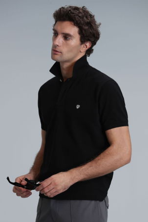 Lufian Erkek Laon Smart Polo T-Shirt 111040164 Siyah - 3